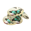 Butterfly Printed Glass Half Round/Dome Cabochons X-GGLA-N004-25mm-C-4