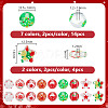18Pcs 9 Styles Christmas Theme Handmade Lampwork Beads GLAA-GA0002-10-2