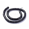 Natural Shungite Beads Strands G-L505-17B-3