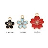 90Pcs 9 Style Alloy Enamel Pendants ENAM-LS0001-19LG-3