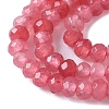 Dyed Natural Malaysia Jade Rondelle Beads Strands G-E316-2x4mm-62-3