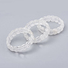 Natural Quartz Crystal Beaded Stretch Bracelets BJEW-S137-24-2