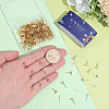 200Pcs 304 Stainless Steel Stud Earring Findings STAS-SC0021-56-3