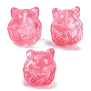 Transparent Spray Paint Glass Beads GLAA-H035-01H-1