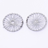 Wrapped Wire Iron Pendants IFIN-WH0053-41B-01-1