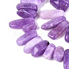 Dyed Natural Quartz Beads Strands G-Q606-24A-08-3