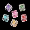 Acrylic European Beads MACR-I042-01W-1