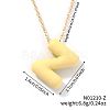 Alloy Initial Pendant Necklaces RS8745-26-1