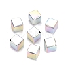 UV Plating Opaque Acrylic Beads OACR-Q198-12-1