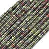 Frosted Natural Dragon Blood Beads Strands G-K389-C07-01A-2