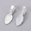 Tibetan Style Alloy Glue-on Flat Pad Bails LS-K0P9R021-1