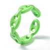 Spray Painted Brass Cuff Rings RJEW-H545-B-4