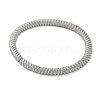 304 Stainless Steel Stretch Bangles for Women BJEW-P315-02G-P-4