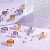 Unicraftale DIY Star Charm Cuff Ring Making Kit DIY-UN0003-68-4