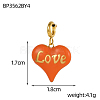 Heart with Word Love Charms 304 Stainless Steel Enamel Pendants STAS-OY004-10G-6