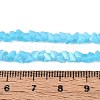 Frosted Transparent Glass Beads Strands GLAA-N054-4mm-08-4