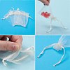 Creamy White Jewelry Packing Drawable Pouches X-OP-9x7cm-1-4