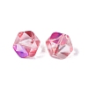 Electroplate Transparent Glass Beads EGLA-Q140-01-A03-2