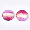 Starry Sky Pattern Printed Glass Cabochons X-GGLA-N004-25mm-D72-1