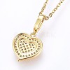 304 Stainless Steel Pendant Necklaces X-NJEW-H486-24G-2