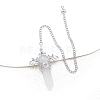 Natural Quartz Crystal Dowsing Pendulum Big Pendants PW-WG53910-07-1