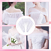 Detachable Polyester Bridal Lace Shawls AJEW-WH0348-22A-6