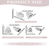 90Pcs 3 Styles Tibetan Style Alloy End Caps TIBE-LP0001-08-2