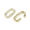 Brass Spring Gate Rings KK-Z078-01G-2