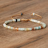 Natural Amazonite Beaded Braided Bracelets QH4784-9-1