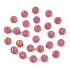 Plating Acrylic Beads OACR-P017-A02-2