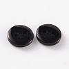 2-Hole Flat Round Resin Sewing Buttons for Costume Design BUTT-E119-36L-13-2