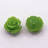Synthetic Coral 3D Flower Rose Beads CORA-A006-15mm-045-1