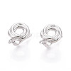 Brass Hoop Earring Findings KK-N267-31P-1