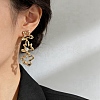 Alloy & Rhinestone Stud Dangle Earrings for Women WG460E3-01-2