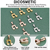 DICOSMETIC 9Pcs 3 Colors 304 Stainless Steel Pendants STAS-DC0007-27-4