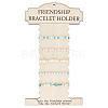 Wood Wall Mounted Bracelet Organizer Display Stands ODIS-WH0030-199-1