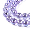 Electroplate Transparent Glass Beads Strands GLAA-T032-T10mm-AB01-4