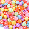 Opaque Acrylic Beads MACR-YW0001-18C-3
