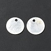 Natural Capiz Shell Charms BSHE-G029-15-3