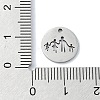 Non-Tarnish 304 Stainless Steel Charms STAS-C097-35P-3