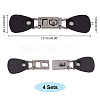 PU Imitation Leather Sew on Toggle Buckles FIND-WH0116-85B-2