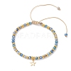 Star 201 Stainless Steel Charm Bracelets BJEW-JB12801-02-2