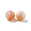 Transparent Crackle Glass Beads GLAA-P029-02-3