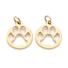 Ion Plating(IP) 304 Stainless Steel Pet Charms STAS-I164-049G-2