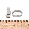 Non-Tarnish 304 Stainless Steel Slide Charms STAS-S133-01P-02-3