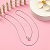 Brass Round Snake Chain Necklace for Men Women MAK-YW0001-11-5