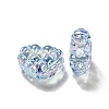 Transparent Acrylic Waffle Beads OACR-E016-01E-4