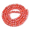 Electroplate Glass Beads Strands EGLA-A044-P3mm-B21-3