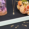 5pcs 5 style Rack Plating Brass Micro Pave Clear Cubic Zirconia Musical Instrument Pendants KK-BBC0012-92-4