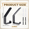 Iron Ski Board Wall Mounted Hooks AJEW-WH0609-082EB-2